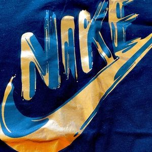 Nike metallic brushstroke tshirt
